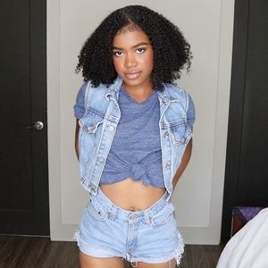 Vintage Denim Vest Light Blue Wash